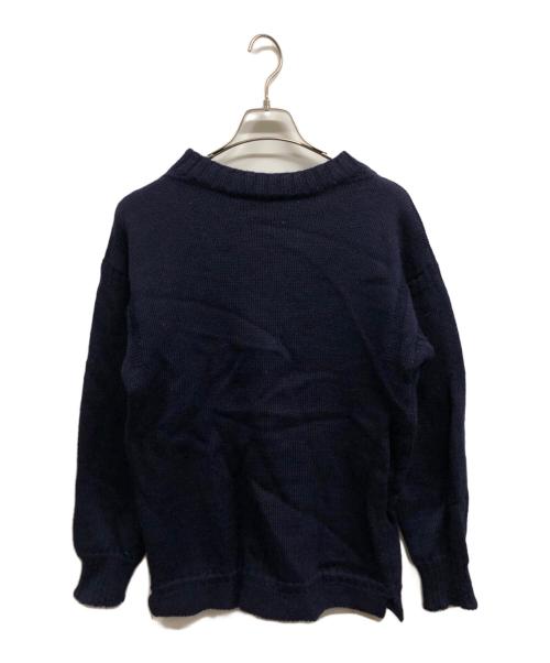 GUERNSEY WOOLLENS（ガンジーウーレンズ）GUERNSEY WOOLLENS (ガンジーウーレンズ) ウールニット/GUERNSEY WOOLLENSニット ネイビー サイズ:38の古着・服飾アイテム