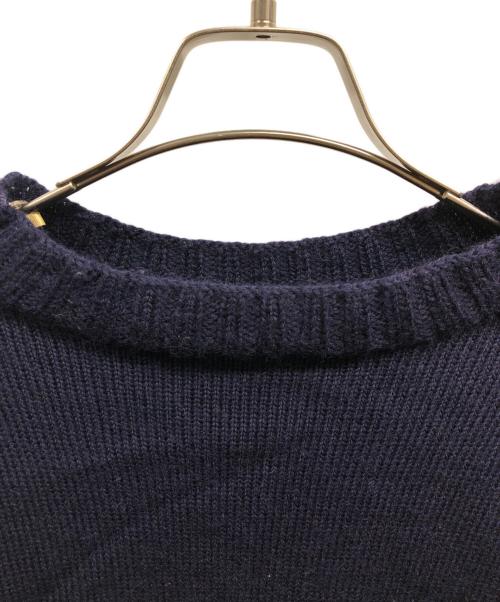 GUERNSEY WOOLLENS（ガンジーウーレンズ）GUERNSEY WOOLLENS (ガンジーウーレンズ) ウールニット/GUERNSEY WOOLLENSニット ネイビー サイズ:38の古着・服飾アイテム
