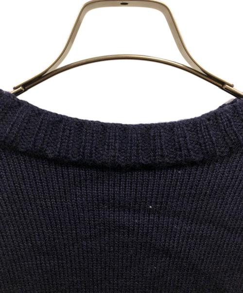GUERNSEY WOOLLENS（ガンジーウーレンズ）GUERNSEY WOOLLENS (ガンジーウーレンズ) ウールニット/GUERNSEY WOOLLENSニット ネイビー サイズ:38の古着・服飾アイテム