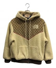 THE NORTH FACE×GUCCI（ザ ノース フェイス×グッチ）の古着「GG Canvas Shearling Jacket」｜ベージュ