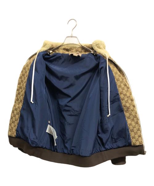 THE NORTH FACE（ザ ノース フェイス）THE NORTH FACE (ザ ノース フェイス) GUCCI (グッチ) GG Canvas Shearling Jacket ベージュ サイズ:Sの古着・服飾アイテム