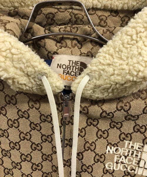 THE NORTH FACE（ザ ノース フェイス）THE NORTH FACE (ザ ノース フェイス) GUCCI (グッチ) GG Canvas Shearling Jacket ベージュ サイズ:Sの古着・服飾アイテム