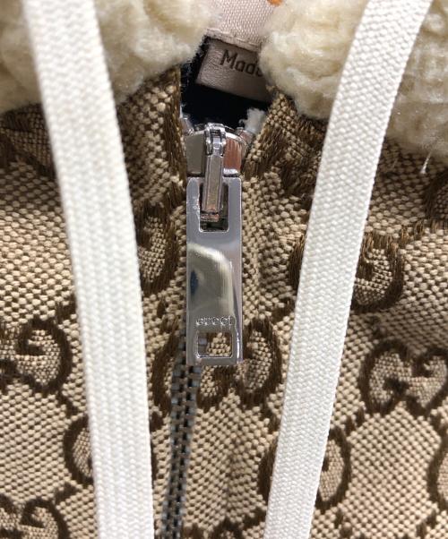 THE NORTH FACE（ザ ノース フェイス）THE NORTH FACE (ザ ノース フェイス) GUCCI (グッチ) GG Canvas Shearling Jacket ベージュ サイズ:Sの古着・服飾アイテム