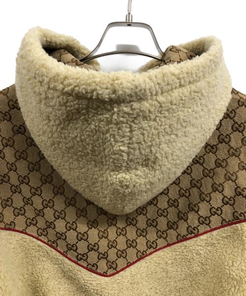 THE NORTH FACE（ザ ノース フェイス）THE NORTH FACE (ザ ノース フェイス) GUCCI (グッチ) GG Canvas Shearling Jacket ベージュ サイズ:Sの古着・服飾アイテム