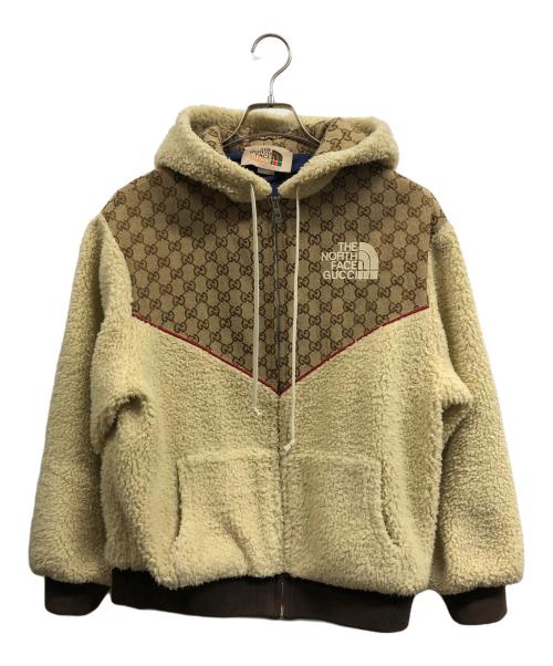 THE NORTH FACE（ザ ノース フェイス）THE NORTH FACE (ザ ノース フェイス) GUCCI (グッチ) GG Canvas Shearling Jacket ベージュ サイズ:Sの古着・服飾アイテム