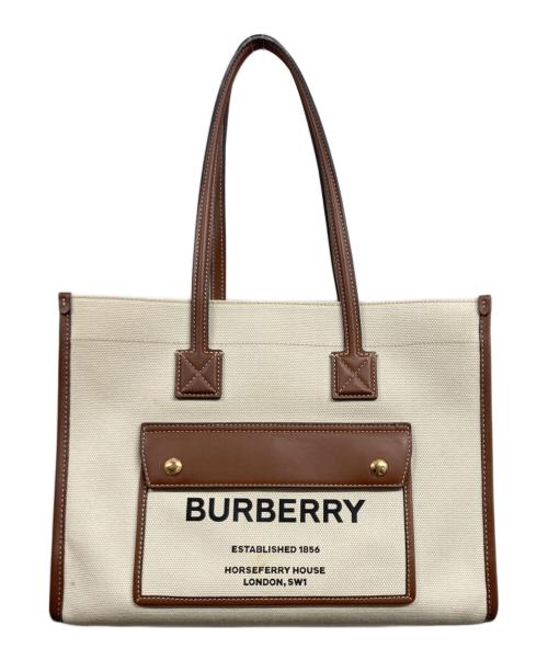 BURBERRY（バーバリー）BURBERRY (バーバリー) スモール フレヤトート ベージュの古着・服飾アイテム