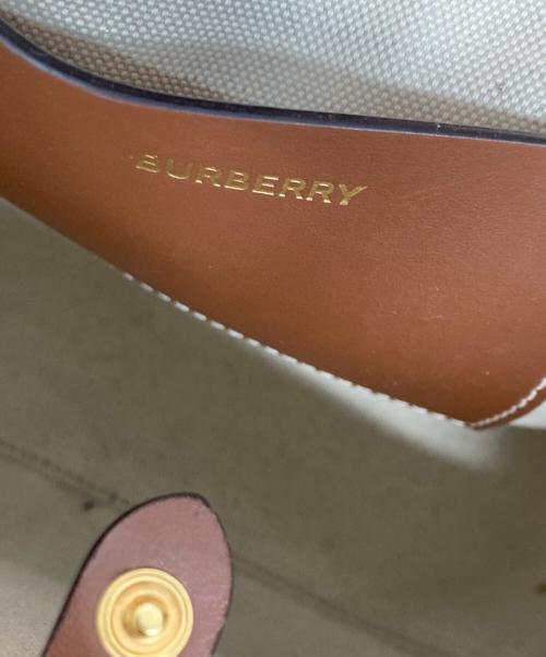 BURBERRY（バーバリー）BURBERRY (バーバリー) スモール フレヤトート ベージュの古着・服飾アイテム