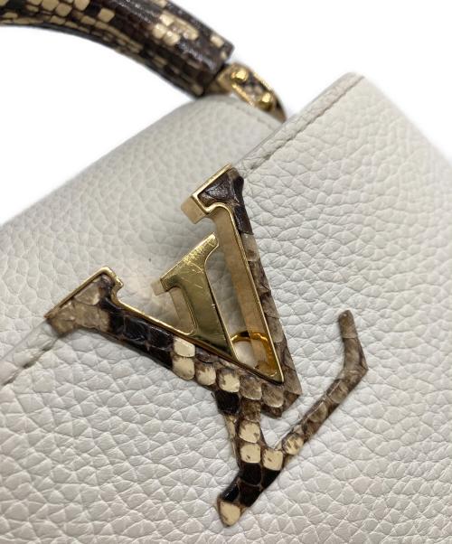 LOUIS VUITTON（ルイ ヴィトン）LOUIS VUITTON (ルイ ヴィトン) エキゾチック カプシーヌMINI アイボリーの古着・服飾アイテム