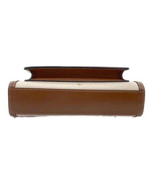 BURBERRY（バーバリー）BURBERRY (バーバリー) バーバリー ミニ ポケット バッグ ナチュラル モルトブラウン 2WAY トート アイボリー×ブラウンの古着・服飾アイテム