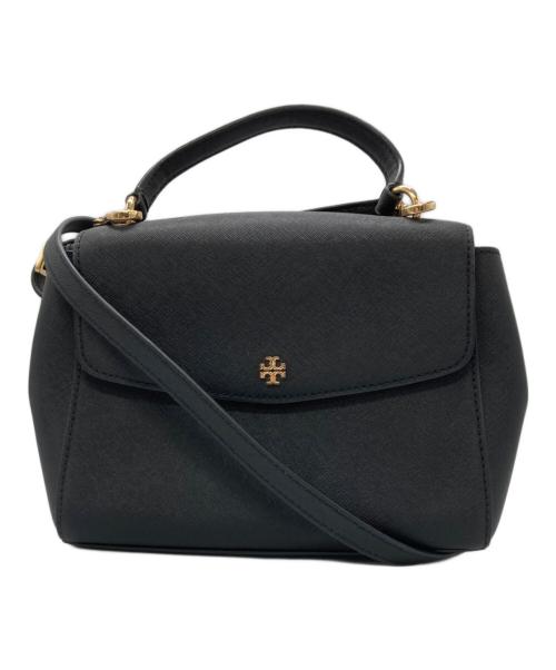 TORY BURCH（トリーバーチ）TORY BURCH (トリーバーチ) エマーソン スモールトップ 2way ショルダーバッグ ブラックの古着・服飾アイテム