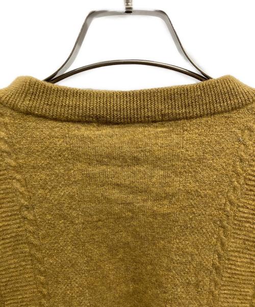 Christian Dior MONSIEUR（クリスチャンディオールムッシュ）Christian Dior MONSIEUR (クリスチャンディオールムッシュ) ウールニット/Christian Dior MONSIEUR マスタード サイズ:Lの古着・服飾アイテム