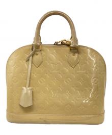 LOUIS VUITTON（ルイ ヴィトン）の古着「モノグラムヴェルニ アルマPM ハンドバッグ」｜イエロー