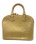 LOUIS VUITTON (ルイ ヴィトン) モノグラムヴェルニ アルマPM ハンドバッグ イエロー：50000円
