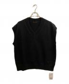 L'appartementアパルトモン）の古着「C/W KNIT Vネックベスト/L'Appartementベスト」｜ネイビー