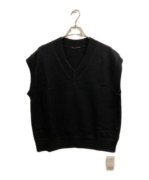 L'appartement（アパルトモン）L'Appartement (アパルトモン) C/W KNIT Vネックベスト/L'Appartementベスト ネイビー サイズ:FREE 未使用品の古着・服飾アイテム