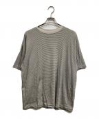 ONC MERINOオーエヌシーメリノ）の古着「ボーダーTシャツ」｜ベージュ