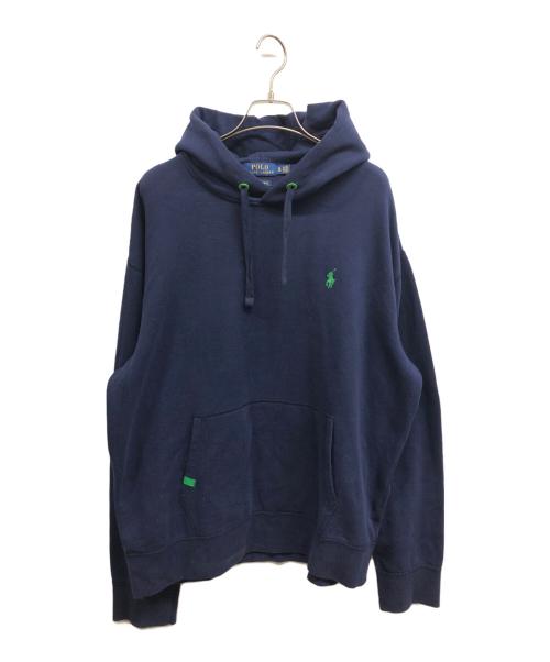 POLO RALPH LAUREN（ポロ・ラルフローレン）POLO RALPH LAUREN (ポロ・ラルフローレン) プルオーバーパーカー ネイビー サイズ:XLの古着・服飾アイテム