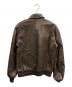 WILLIS＆GEIGER (ウィルスガイガー) A-2フライトレザージャケット ブラウン サイズ:M：18000円