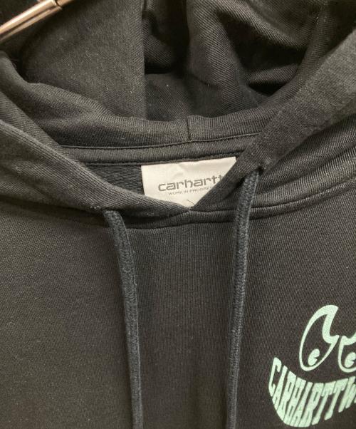 CarHartt（カーハート）CarHartt (カーハート) プルオーバーパーカー/CarHarttパーカー ブラック サイズ:Lの古着・服飾アイテム