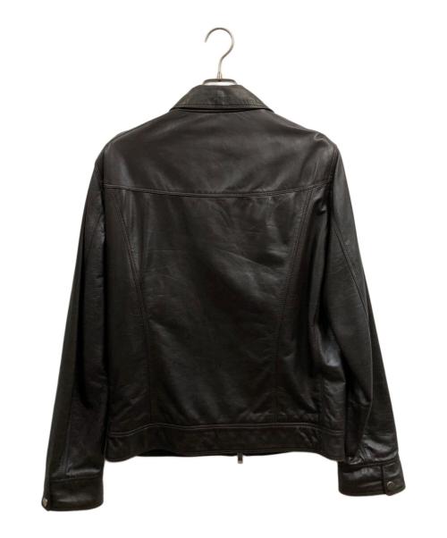 DELAN（デラン）Delan (デラン) レザージャケット ブラウン サイズ:46の古着・服飾アイテム
