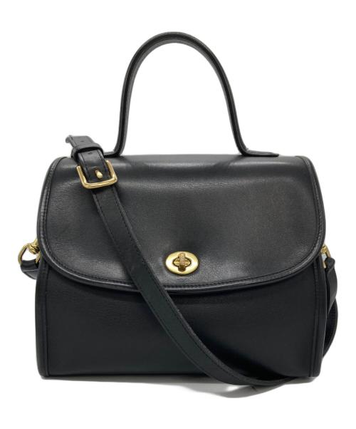 COACH（コーチ）COACH (コーチ) ターンロックショルダーバッグ ブラックの古着・服飾アイテム