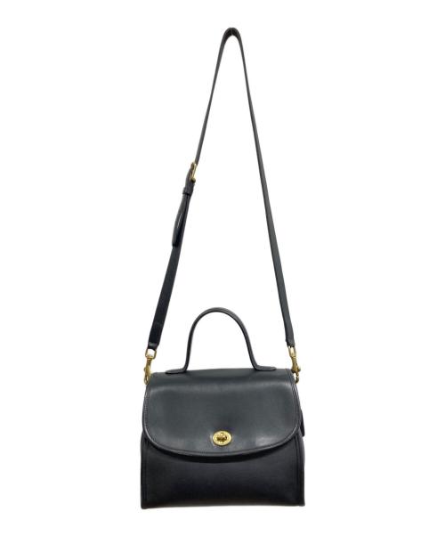COACH（コーチ）COACH (コーチ) ターンロックショルダーバッグ ブラックの古着・服飾アイテム