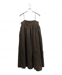TODAYFUL（トゥデイフル）の古着「Washer Camisole Dress」｜ブラウン