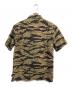 stussy (ステューシー) Seersucker Safari 半袖シャツ ブラック×カーキ サイズ:M：8000円