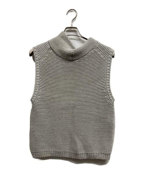 GALERIE VIE（ギャルリーヴィー）GALERIE VIE (ギャルリーヴィー) コットンスピンテープ オフネックベスト グレー サイズ:ＦＲＥＥの古着・服飾アイテム