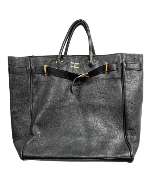 YOUNG & OLSEN The DRYGOODS STORE（ヤングアンドオルセン ザ ドライグッズストア）YOUNG & OLSEN The DRYGOODS STORE (ヤングアンドオルセン ザ ドライグッズストア) FRAMeWORK (フレームワーク) 別注レザートートバッグ ブラックの古着・服飾アイテム