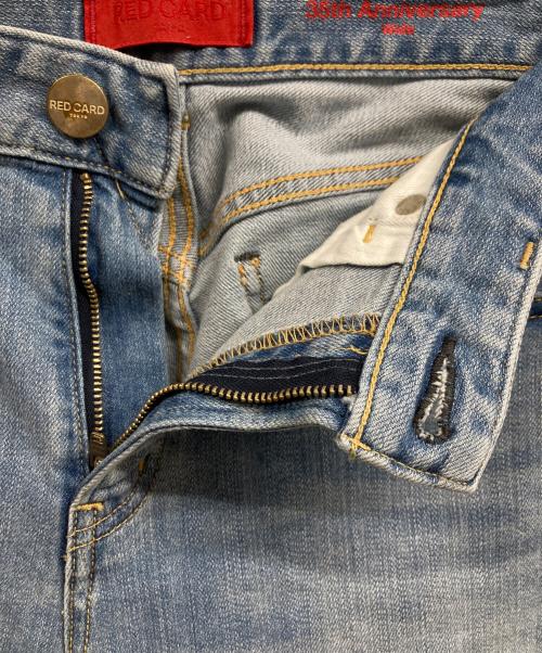 RED CARD（レッドカード）RED CARD (レッドカード) eclat (エクラ) 別注カットオフ ワイドデニムパンツ インディゴ サイズ:26の古着・服飾アイテム