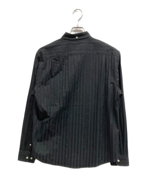 SUPREME（シュプリーム）Supreme (シュプリーム) JACQUARD STRIPE TWILL  SHIRT ブラック サイズ:Mの古着・服飾アイテム