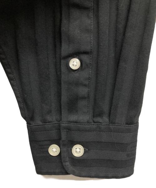 SUPREME（シュプリーム）Supreme (シュプリーム) JACQUARD STRIPE TWILL  SHIRT ブラック サイズ:Mの古着・服飾アイテム