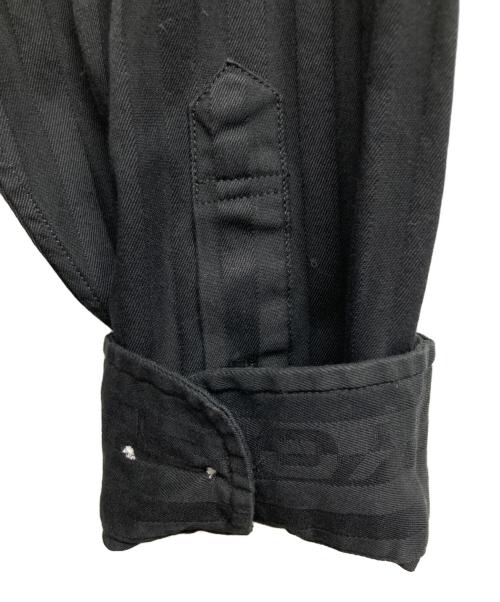 SUPREME（シュプリーム）Supreme (シュプリーム) JACQUARD STRIPE TWILL  SHIRT ブラック サイズ:Mの古着・服飾アイテム