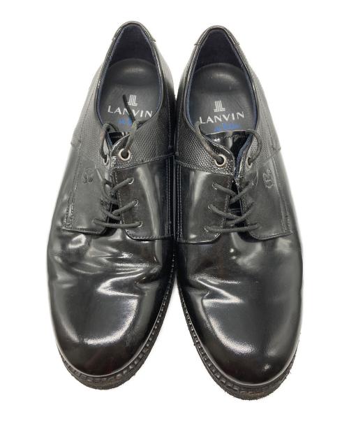 LANVIN（ランバン）LANVIN (ランバン) プレーントゥシューズ ブラック サイズ:24.5cmの古着・服飾アイテム