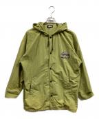 stussyステューシー）の古着「80’s フーデッドコーチジャケット」｜カーキ