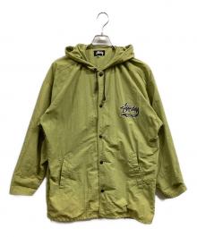 stussy（ステューシー）の古着「80’s フーデッドコーチジャケット」｜カーキ