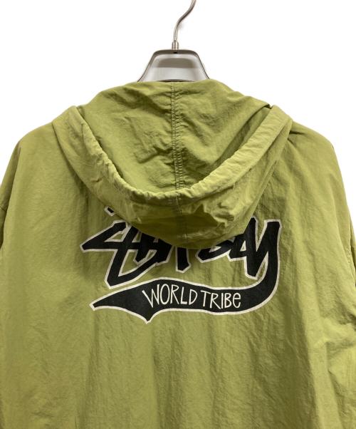 stussy（ステューシー）stussy (ステューシー) 80’s フーデッドコーチジャケット カーキ サイズ:Mの古着・服飾アイテム