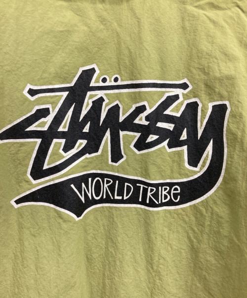 stussy（ステューシー）stussy (ステューシー) 80’s フーデッドコーチジャケット カーキ サイズ:Mの古着・服飾アイテム