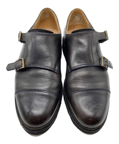 PARABOOT（パラブーツ）PARABOOT (パラブーツ) WILLIAM/ダブルモンクストラップシューズ ブラック サイズ:6の古着・服飾アイテム