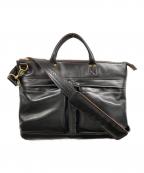 Y'2 leatherワイツーレザー）の古着「ANILINE STEER HELMET BAG」｜ブラック