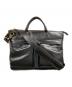 Y'2 LEATHER（ワイツーレザー）の古着「ANILINE STEER HELMET BAG」｜ブラック