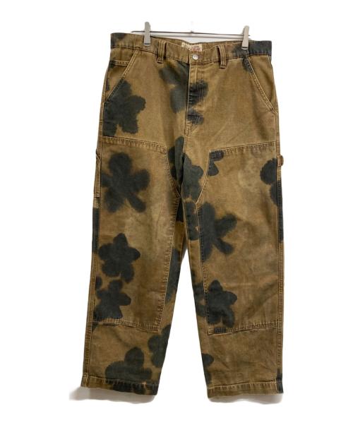 stussy（ステューシー）stussy (ステューシー) Floral Dye Work Pant ブラウン サイズ:34の古着・服飾アイテム