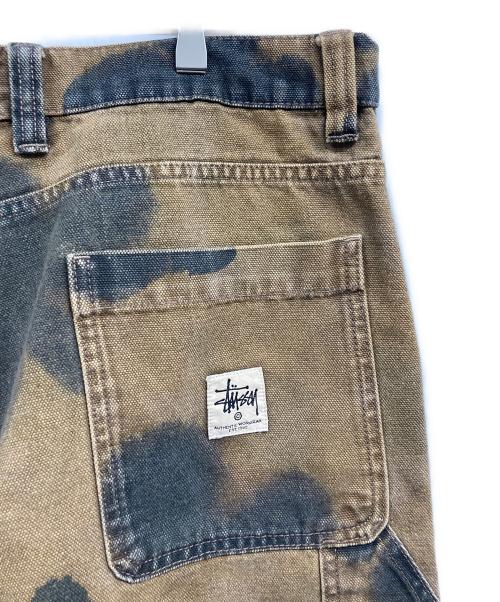 stussy（ステューシー）stussy (ステューシー) Floral Dye Work Pant ブラウン サイズ:34の古着・服飾アイテム