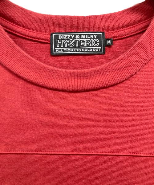 Hysteric Glamour（ヒステリックグラマー）Hysteric Glamour (ヒステリックグラマー) 25SS HYS STAR Tシャツ レッド サイズ:Mの古着・服飾アイテム