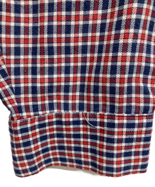 stussy（ステューシー）stussy (ステューシー) 紺タグ チェックシャツ レッド×ネイビー サイズ:XLの古着・服飾アイテム