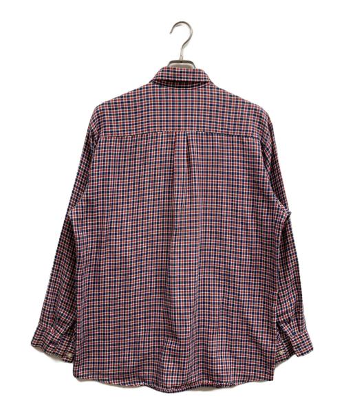 stussy（ステューシー）stussy (ステューシー) 紺タグ チェックシャツ レッド×ネイビー サイズ:XLの古着・服飾アイテム