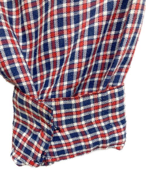 stussy（ステューシー）stussy (ステューシー) 紺タグ チェックシャツ レッド×ネイビー サイズ:XLの古着・服飾アイテム