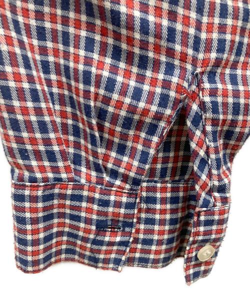 stussy（ステューシー）stussy (ステューシー) 紺タグ チェックシャツ レッド×ネイビー サイズ:XLの古着・服飾アイテム