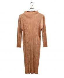 PLEATS PLEASE（プリーツプリーズ）の古着「プリーツワンピース」｜ピンク
